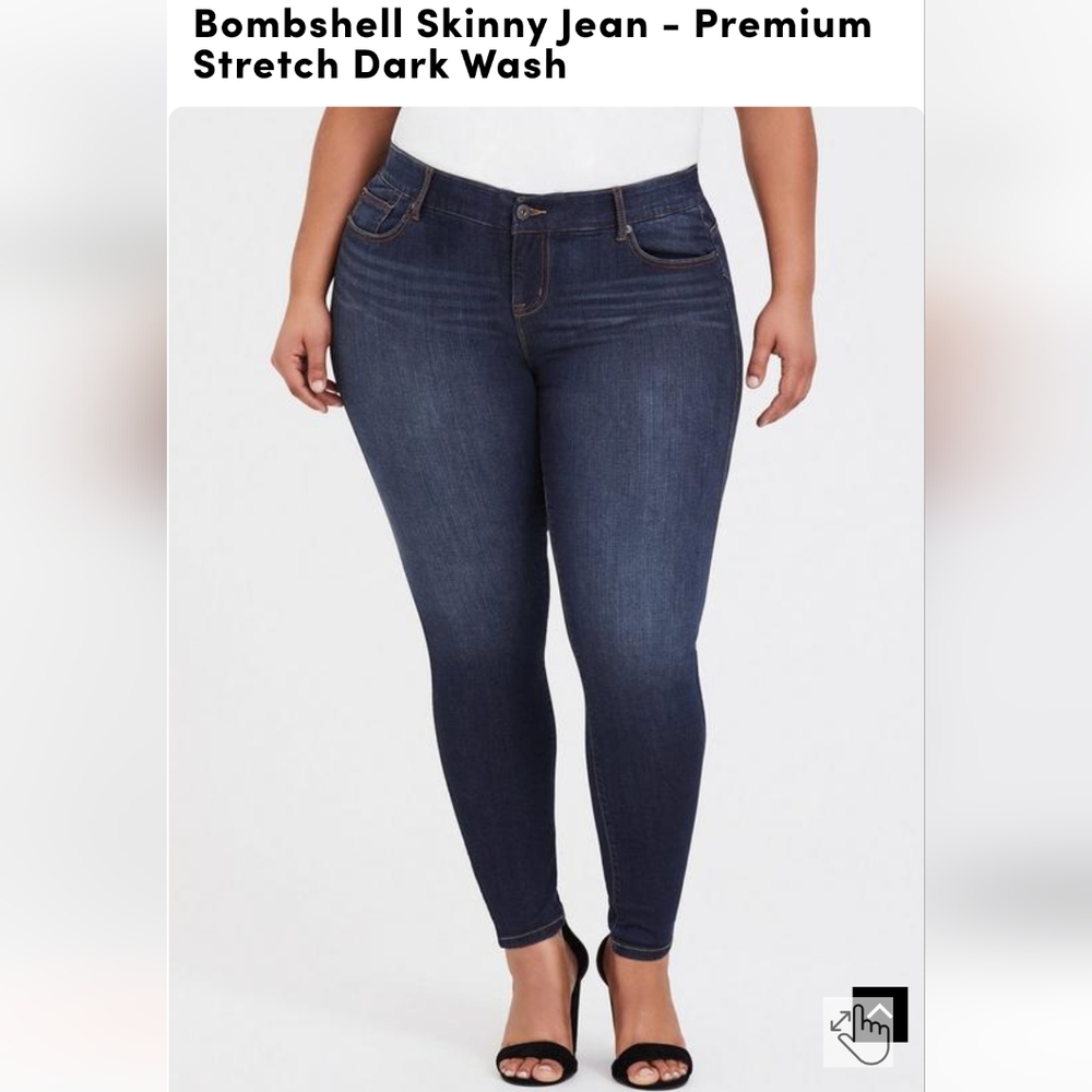 Torrid Bombshell Skinny Jeans 16 Regular
